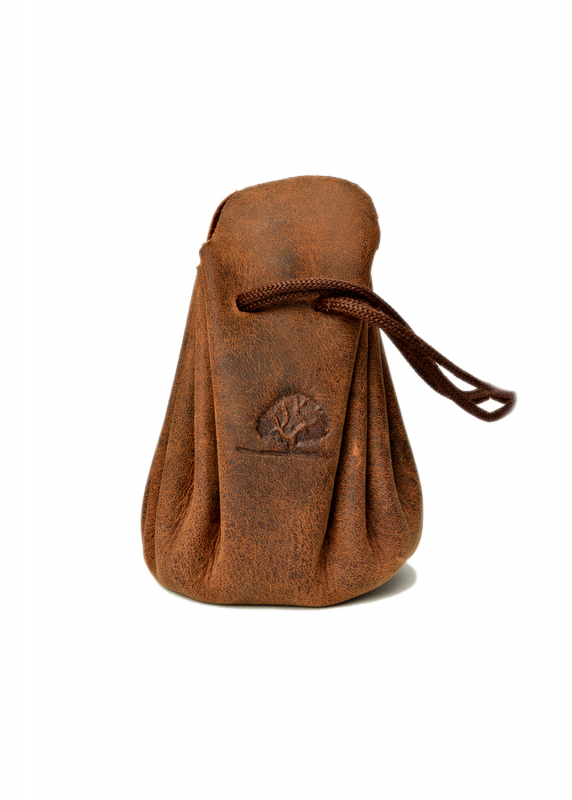 Vintage Münzbeutel-1 medium Leder